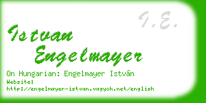 istvan engelmayer business card