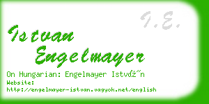 istvan engelmayer business card
